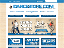 Tablet Screenshot of dancestore.com